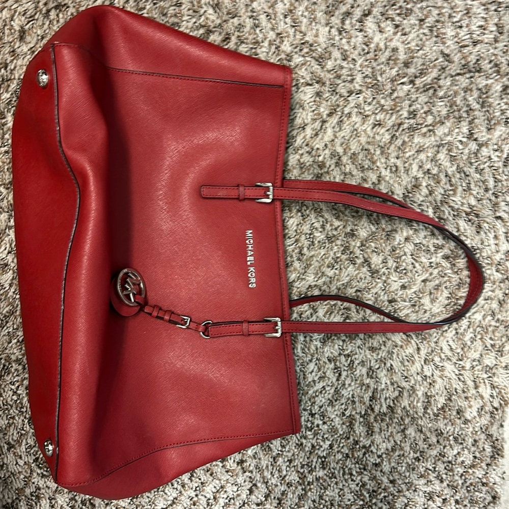 Authentic Michael Michael Kors Red Handbag